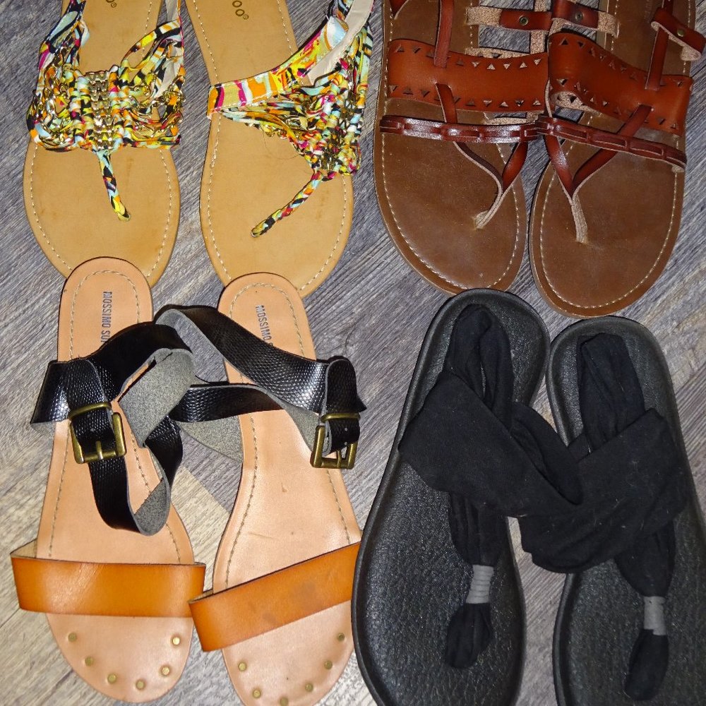 bundle 4 pair sandals 7.5 - 8